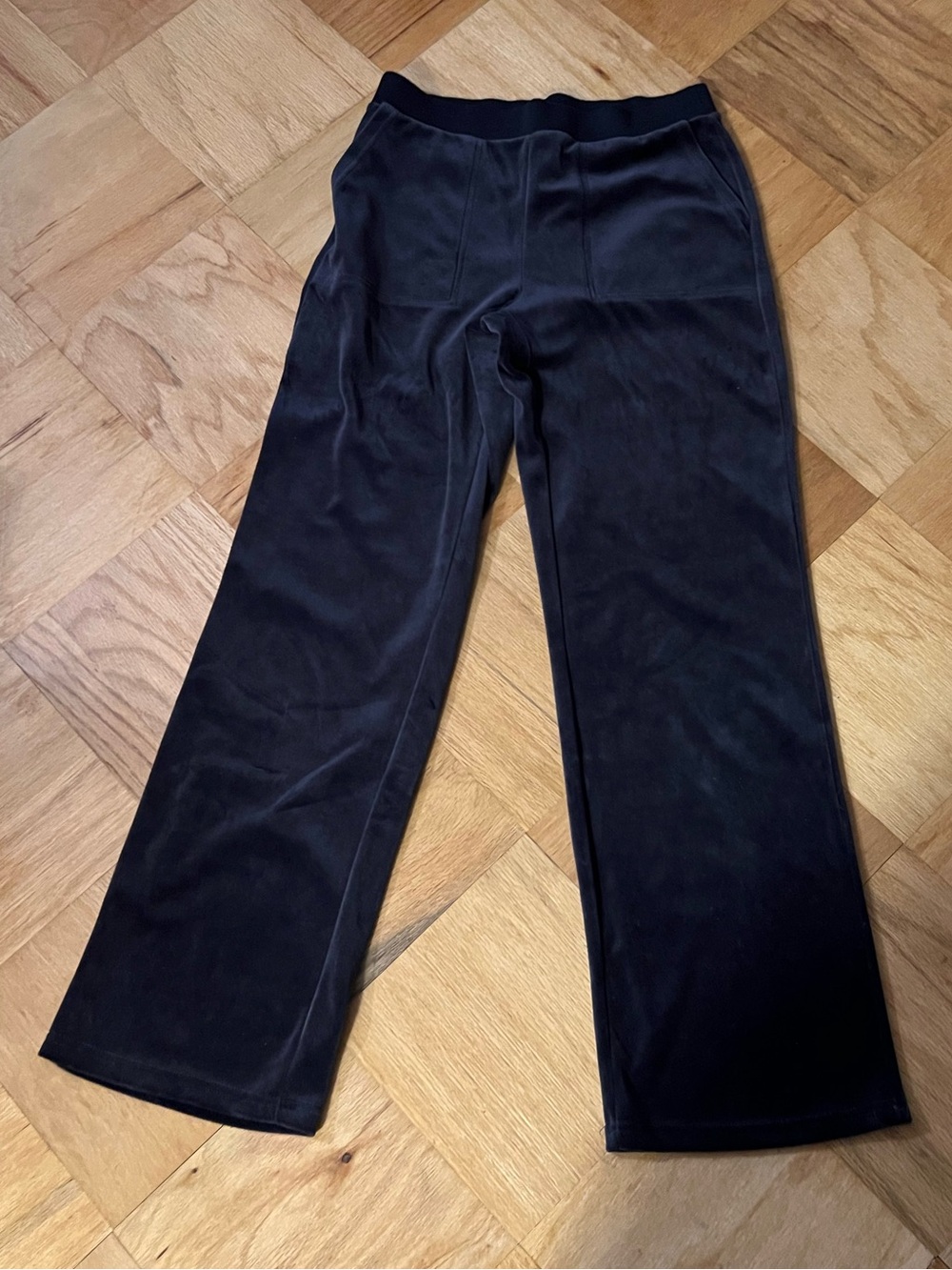 Lauren Ralph Lauren Navy Velour Track Pants